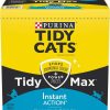 cat litter Purina Tidy Cats | Purina Tidy Cats Clumping Cat Litter, Tidy Max Instant Action Multi Cat Litter - 38 Lb. Box