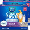 cat litter Fresh Step | Fresh Step Advanced Clumping Cat Litter, Clean Paws Multi-Cat, Extra Large, 37 Lbs Total (2 Pack Of 18.5 Lb Boxes)