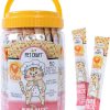 cat food wet Pet Craft Supply | Pet Craft Supply Lickable Cat Treats Salmon 50Ct Tub, Squeezable Tubes High Protein Cat Puree Wet Food Or Food Topper