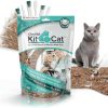 cat litter KIT4CAT | Kit4Cat 2Lb Hydrophobic Cat Litter For Urine Collection, Hydrophobic Sand Urine Collection Litter Kit I Collect Cat Urine Sample For Test (3 X 11Oz Bags)