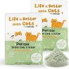 cat litter Generic | Perisu Tofu Cat Litter Green Tea 5.3Lbs X 2, Dust Free, Flushable, Odor Elimination, Low Tracking, 100% Natural, Ultra Absorbent