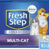 cat litter Fresh Step | Fresh Step Advanced Clumping Cat Litter, Multi-Cat Odor Control, 18.5 Lbs