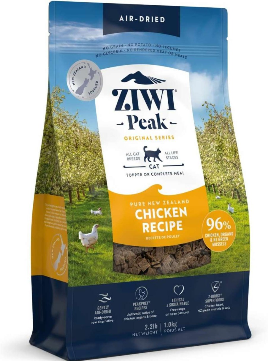 cat food dry ZIWI | Ziwi Peak Air-Dried Cat Food All Natural, High Protein, Grain Free & Limited Ingredient With Superfoods (Lamb), 14 Ounce (Pack Of 1)