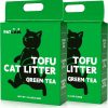 cat litter PATLOOL | Patlool Clumping Cat Litter, Tofu Cat Litter, Superior Odor Control Kitty Litter, 99.9% Dust Free, Flushable, Low Tracking, Ultra Absorbent, Natural Ingredients, Easy Clean-Up, Green Tea Scent