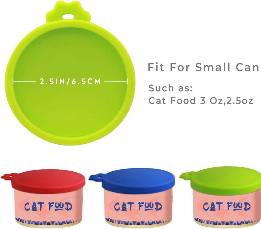 cat food Yobbai | Yobbai 9 Pack Cat Food Cans Lids, Food Safe Bpa Free & Dishwasher Safe,Silicone Can Lids Covers For Cat Food Cans