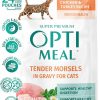 cat food wet OPtimeal | Optimeal Tender Morsels Cat Wet Food - Proudly Ukrainian - Tasty Cat Food Wet Recipe With Real Tender Morsels, Balanced Wet Cat Food For Adult Cats (4.5Lbs Total (24 Pouches), Lamb & Veggies)