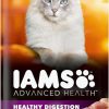 cat food Iams | Iams Advanced Health Healthy Digestion Turkey And Chicken Recipe Adult Dry Cat Food, 3.5 Lb. Bag, Brown, 3.50 Pound (Pack Of 1)