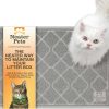 cat litter Neater Pet Brands | Neater Pets Neater Mat Litter Trapping Mat, Thick & Durable Material Catches Mess From Kitty Litter Box To Protect Floors, Soft On Cats Paws, Anti-Skid Backing, Easy To Clean, Beige, 20\" X 30\"