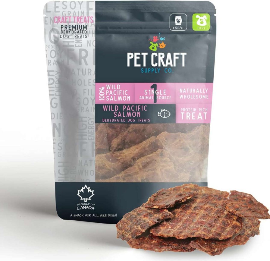 cat food dry Pet Craft Supply | Pet Craft Supply Wild Caught Pure Dehydrated Pacific Salmon Packed With Salmon Oil Natural Dog Treats Alternative To Freeze Dried Healthy Dog Treats Small Dogs Treats For Medium Dogs And Cat Treats