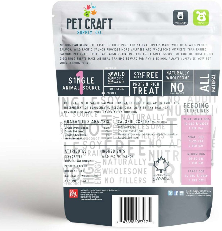 cat food dry Pet Craft Supply | Pet Craft Supply Wild Caught Pure Dehydrated Pacific Salmon Packed With Salmon Oil Natural Dog Treats Alternative To Freeze Dried Healthy Dog Treats Small Dogs Treats For Medium Dogs And Cat Treats