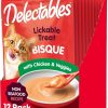 cat food wet Hartz | Hartz Delectables Bisque Non-Seafood Chicken & Beef Lickable Wet Cat Treats, 12 Count , 1.40 Ounce (Pack Of 12)