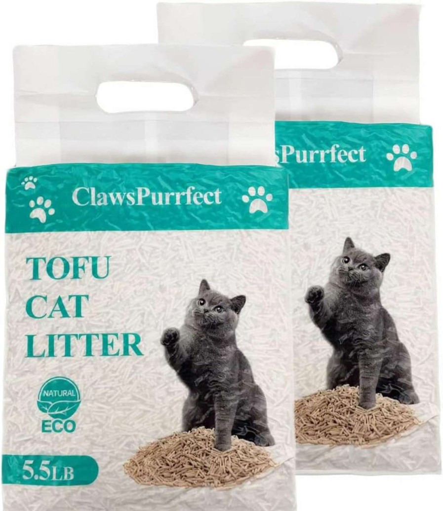 cat litter ClawsPurrfect | Clawspurrfect Tidy Cat Litter Clumping Pellets: Tofu Natural Kitty Fresh Lightweight 5.5Lb 2 Bags