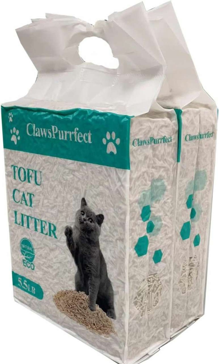 cat litter ClawsPurrfect | Clawspurrfect Tidy Cat Litter Clumping Pellets: Tofu Natural Kitty Fresh Lightweight 5.5Lb 2 Bags