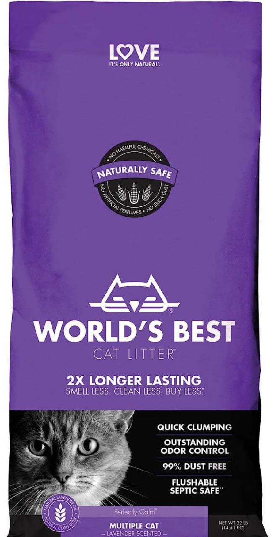 cat litter World's Best Cat Litter | World'S Best Cat Litter Multiple Cat Lavender Scented 8 Pounds