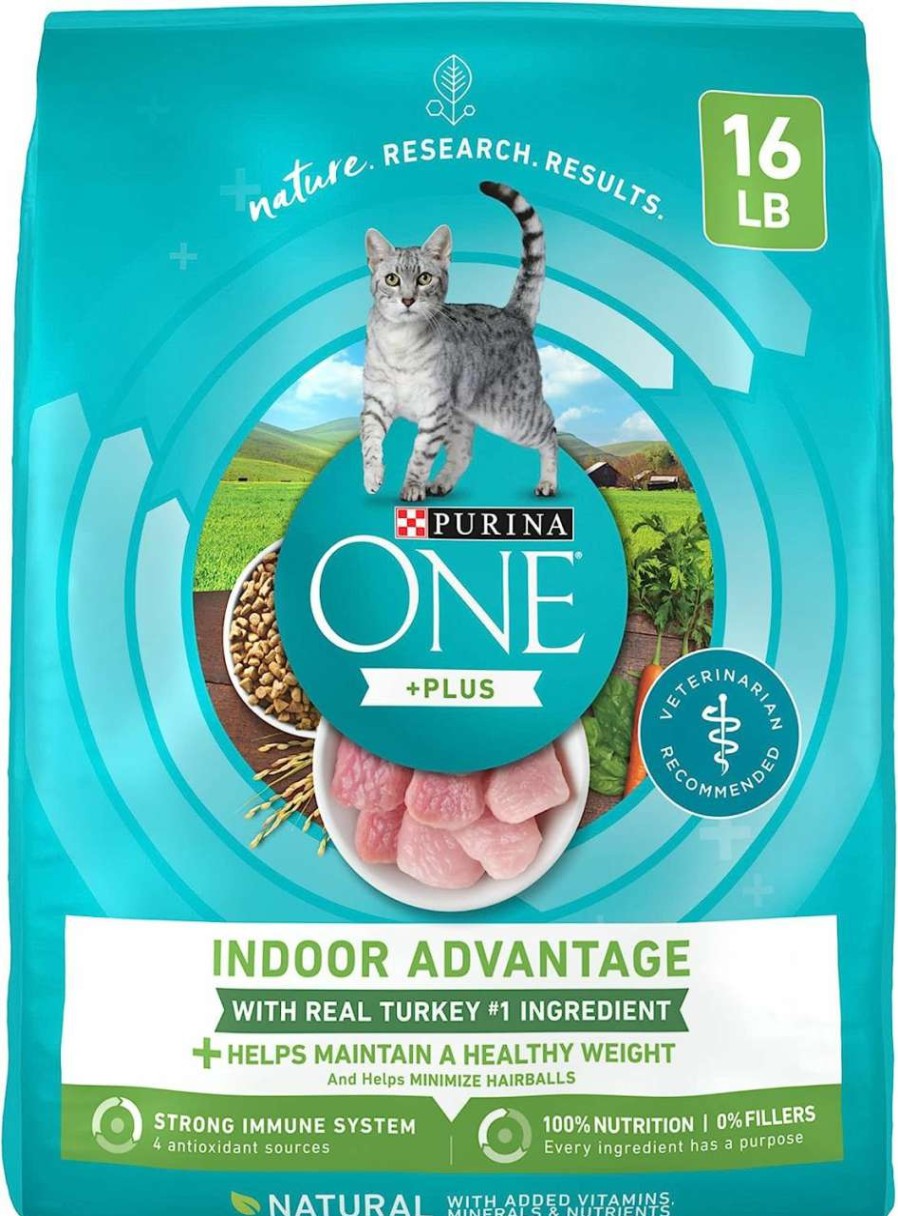 cat food Purina ONE | Purina One Natural, Low Fat, Weight Control, Indoor Dry Cat Food, +Plus Indoor Advantage - 3.5 Lb. Bag