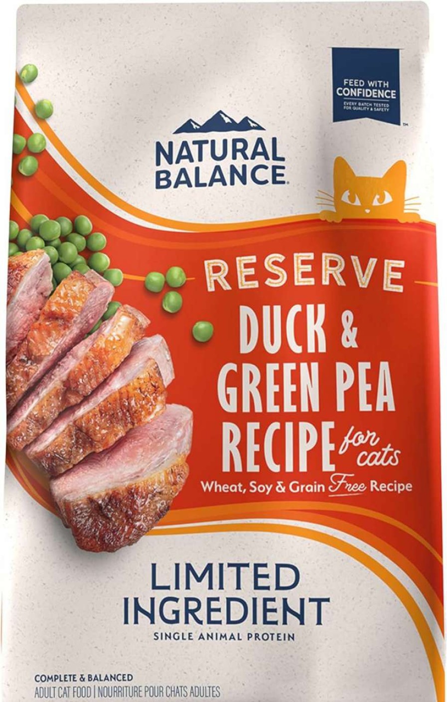 cat food Natural Balance | Natural Balance Limited Ingredient Adult Grain-Free Dry Cat Food, Reserve Duck & Green Pea Recipe, 10 Pound (Pack Of 1)