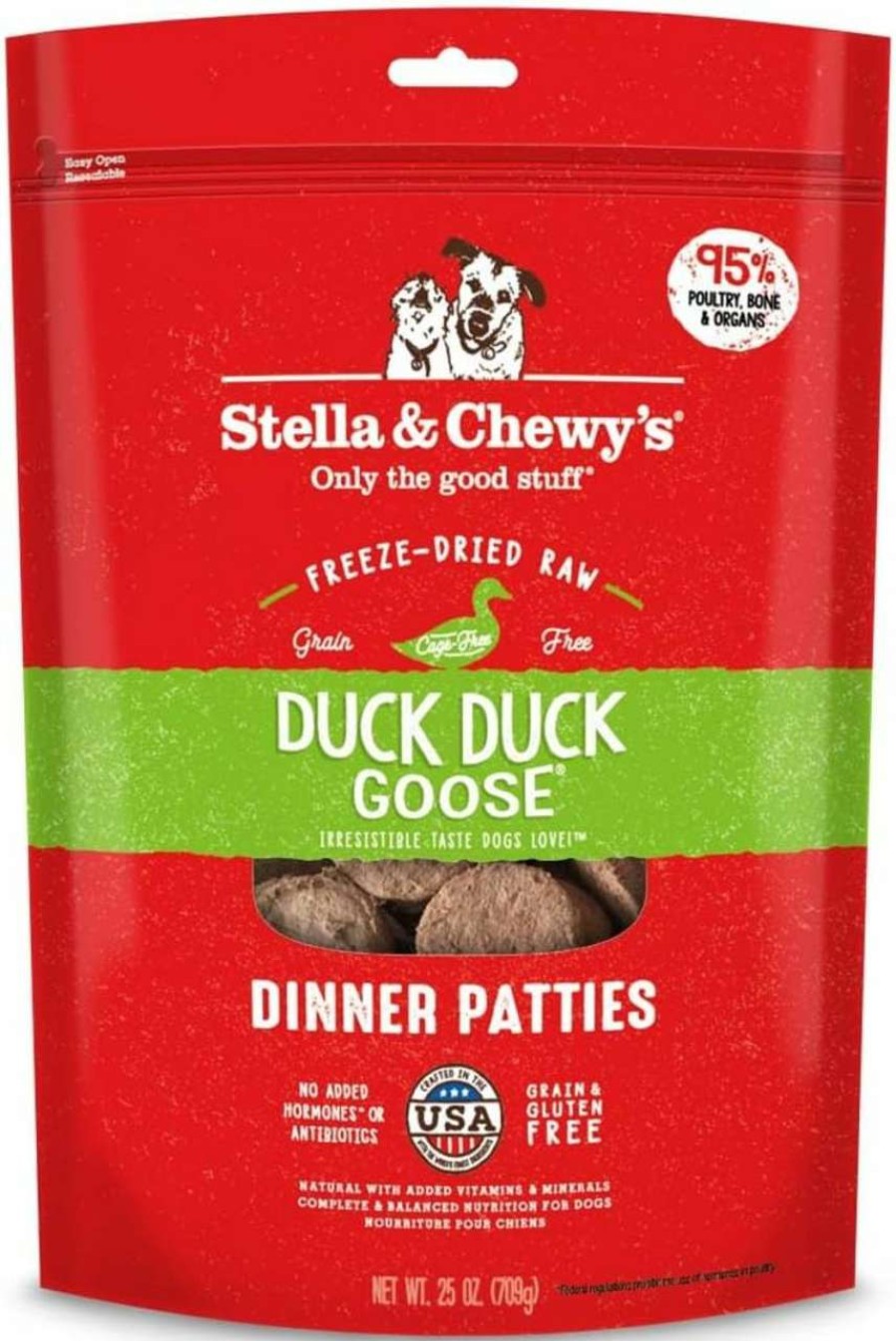 cat food Stella & Chewy's | Stella & Chewy'S Freeze Dried Raw Dinner Patties Grain Free Dog Food, Protein Rich Chewy'S Chicken Recipe 25 Oz Bag