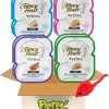 cat food wet Pantry Delight | 8-Pack Petite Gravy Variety Pack - Ocean Whitefish, Seared Salmon, Grilled Chicken And Roasted Turkey Wet Cat Food - 8 Trays, 16 Meals + 1 Cat Toy Mouse