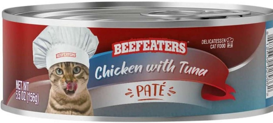 cat food wet Beefeaters | Beefeaters Chicken Tuna Pate Wet Cat Food, 5.5Oz, 24Ct