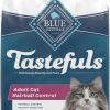 cat food Blue Buffalo | Blue Buffalo Tastefuls Hairball Control Natural Adult Dry Cat Food, Chicken, 15Lb Bag