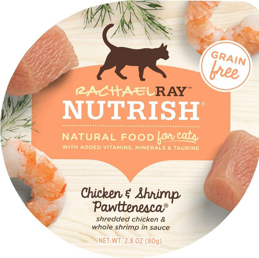 cat food Rachael Ray Nutrish | Rachael Ray Nutrish Natural Wet Cat Food, Chicken Purrcata Recipe, 2.8 Ounce Cup (Pack Of 12), Grain Free