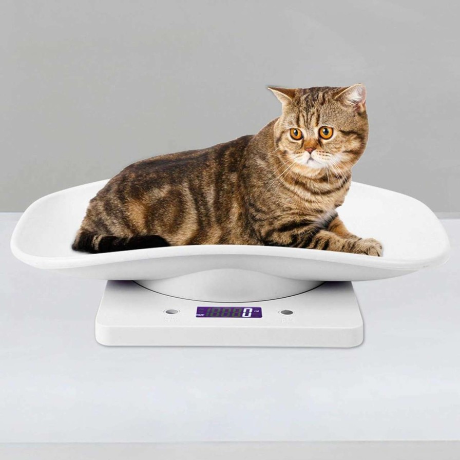 cat food AYNEFY | Digital Pet Scales,10Kg/1G Mini Lcd Display Electronic Tray Scales Small Pet Body Weight Measuring Tool Kitchen Baking Scales For Kittens Puppies Rabbits Infants