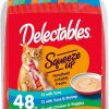 cat food wet Hartz | Hartz Delectables Squeeze Up Interactive Lickable Wet Cat Treats For Adult & Senior Cats, Chicken & Tuna, 10 Count,0.4 Pounds