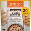 cat food wet Instinct | Instinct Healthy Cravings Grain Free Real Tuna Recipe Natural Wet Cat Food Topper By Nature'S Variety, 3 Oz. Pouches (Case Of 24)