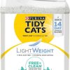 cat litter Purina Tidy Cats | Purina Tidy Cats Low Dust Clumping Cat Litter, Lightweight Free & Clean Unscented, Multi Cat Litter - 17 Lb. Box