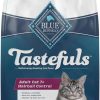 cat food Blue Buffalo | Blue Buffalo Tastefuls Hairball Control Natural Adult 7+ Dry Cat Food, Chicken, 7Lb Bag