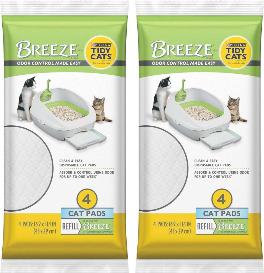 cat litter Purina Tidy Cats | Breeze Cat Pads Refill For Multiple Cats, 4 Ct (2 Pack)