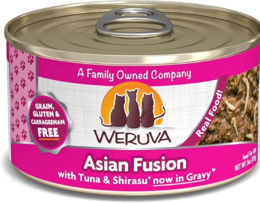 cat food Weruva | Weruva Classic Cat Food, Polynesian Bbq With Grilled Red Bigeye In Gravy, 3Oz Can (Pack Of 24)