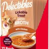 cat food wet Hartz | Hartz Delectables Savory Broths Lickable Wet Cat Treats For Adult & Senior Cats, Non-Seafood Chicken, 1.4 Ounce (Pack Of 12)