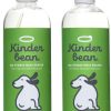 cat litter Kinderbean | Kinderbean Dog And Cat Urine Stain And Odor Eliminator, 2-Pack 32 Oz., Grapefruit & Thyme Scent, Enzyme Bio-Active Formula With Squeeze And Spray Top For Maximum Coverage & Performance