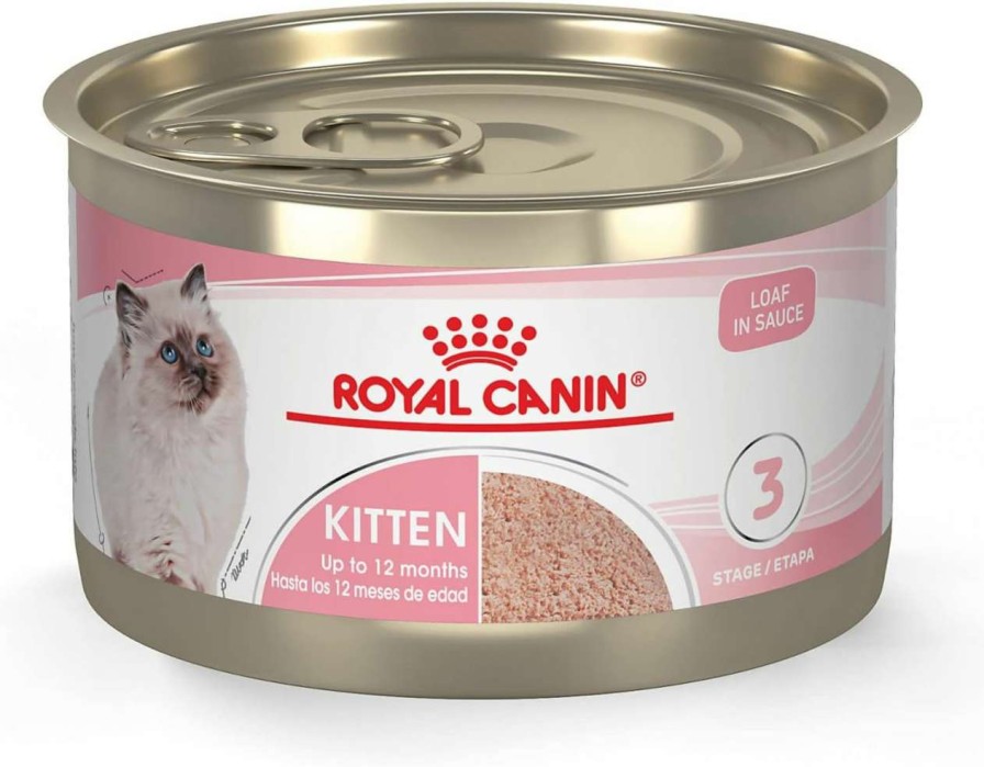 cat food Royal Canin | Royal Canin Feline Health Nutrition Kitten Thin Slices In Gravy Canned Cat Food, 3 Oz Can (6-Pack)