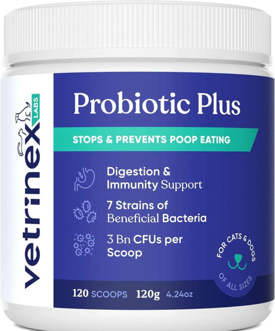 cat food dry Vetrinex Labs | Vetrinex Labs Coprophagia Poop Eating Deterrent & Prevention, Stop & Prevent Stool Eating Treatment - Probiotics For Dogs, Cats And Puppies - Forbids Dog From Eating Poop - Probiotic Powder (120 Gms)