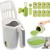 cat litter MYPIN | Cat Litter Scooper With Holder, Upgraded Cat Litter Shovel With Holder And Waste Can, Cat Scooper With Extra 135 Count Litter Waste Bags, Portable Litter Shovel