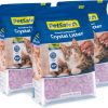 cat litter PetSafe | Petsafe Scoopfree Premium Lavender Crystal Litter, 3-Pack Lightly Scented Litter Superior Odor Control Low Tracking For Less Mess Lasts Up To 6 Months, 24 Lb Total (3 Pack Of 8 Lb Bags)