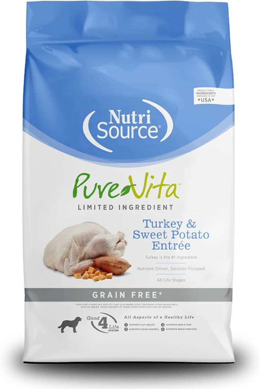 cat food dry PureVita | Pure Vita Grain-Free Turkey Sweet Potato & Peas - 15 Lb Bag