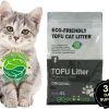 cat litter Go eco cats | Go Eco Cats Tofu & Zeolite Flushable Cat Litter - Advanced Odor Control, Eco-Friendly, Dust-Free, Strong Clumping, Long-Lasting | Sustainable And Flushable Cat Litter (Unscented)