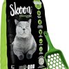 cat litter Skoon | Skoon All-Natural Cat Litter + Free Pooper Skooper, Non-Tracking, Non-Clumping, Low Maintenance, Eco-Friendly - Absorbs, Locks And Seals Liquids For Best Odor Control