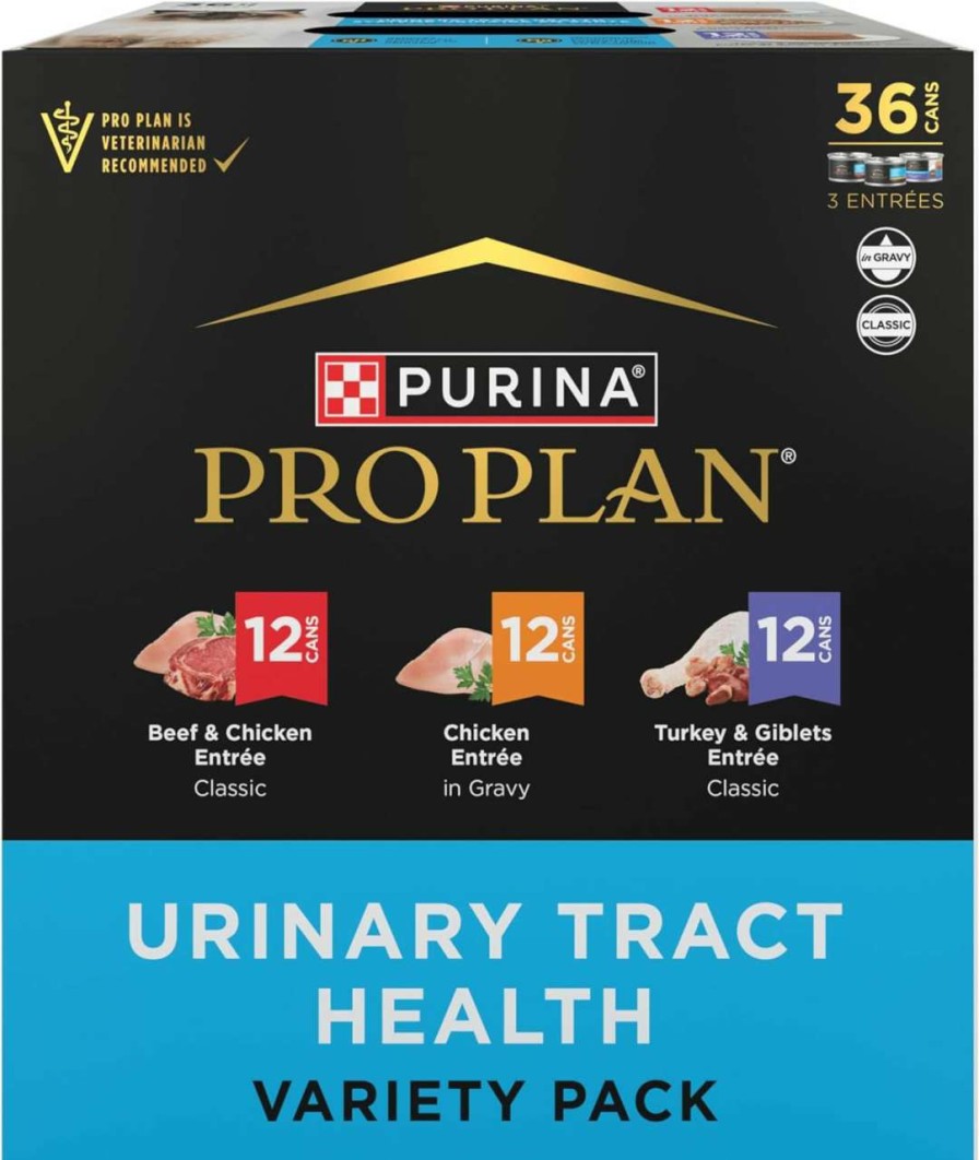 cat food Purina Pro Plan | Purina Pro Plan Urinary Tract Cat Food, Wet Cat Food Variety Pack, Urinary Tract Health Entrees - (36) 3 Oz. Cans