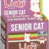 cat food wet Licks Pill Free | Licks Pill Free Senior Cat - Joint Support & Digestion Supplement For Senior Cats - Immunity Vitamins & Heart Health Supplements For Older Cats - Gel Packets - 30 Use