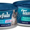 cat food wet Blue Buffalo | Blue Buffalo Tastefuls Natural Tender Morsels Wet Cat Food Bundle, Chicken And Tuna 3-Oz Cans (48 Count- 24 Of Each Flavor)