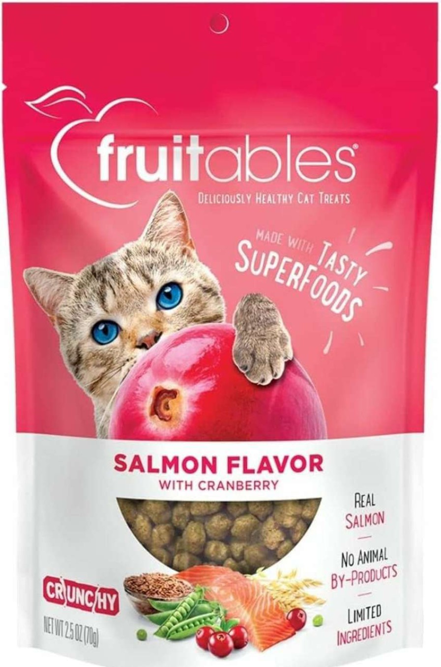 cat food dry Fruitables | Fruitables Crunchy Treats For Cats Healthy Low Calorie Treats Packed With Protein Free Of Wheat, Corn And Soy Made With Real Tuna With Pumpkin 2.5 Ounces