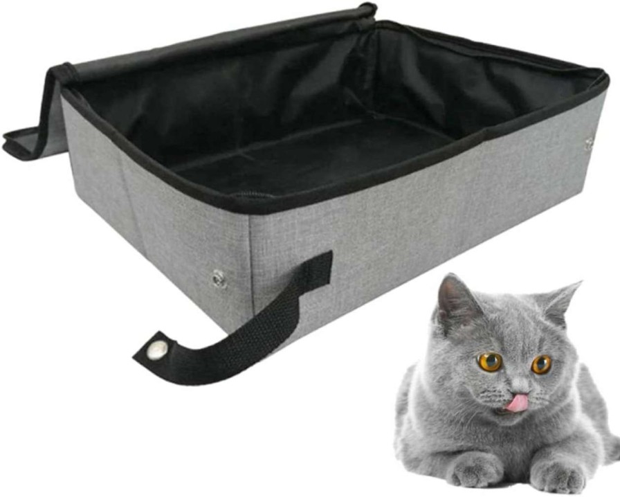 cat litter FOMIYES | Fomiyes 3Pcs Box Foldable Dog Litter Boxes Cat Sleeping Bag Cat Basin Cat Supplies Cat Toilet Foldable Cat Litter Pan Pet Litter Pan Disposable Litter Boxes The Dog Water Travel