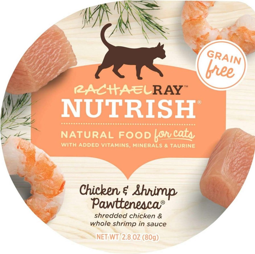 cat food wet Rachael Ray Nutrish | Rachael Ray Nutrish Natural Wet Cat Food, Ocean Fish & Chicken Catch-Iatore Recipe, 2.8 Ounce Cup (Pack Of 24), Grain Free