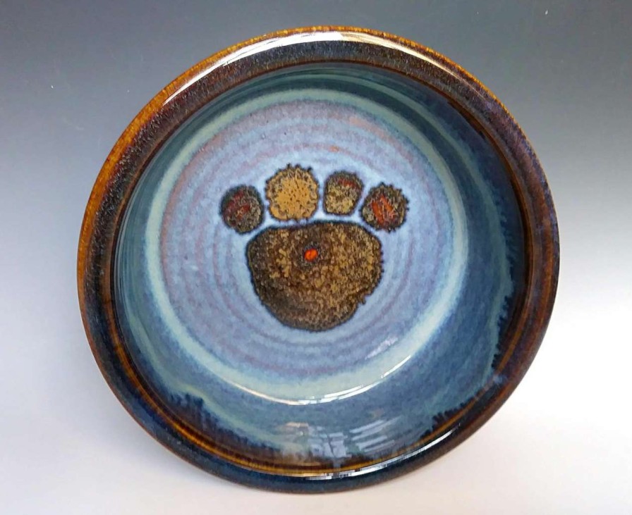 cat food Generic | Large Pet Dish, Dog Cat Food Water Bowl, Handmade Stoneware Ceramic