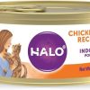 cat food wet Halo, Purely for Pets | Halo Adult Grain Free Wet Cat Food Pate, Chicken Recipe, Healthy Cat Food With Real, Whole Chicken, 5.5 Oz Can (Pack Of 12)