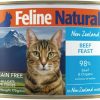 cat food wet Feline Natural | Feline Natural Bpa-Free & Gelatin-Free Canned Cat Food, Chicken & Venison 6Oz 12 Pack